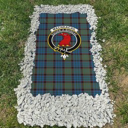 ScotsTee Shop Scottish MacNeacail Hunting Clan Crest Tartan Grave Blanket For Cemetery Waterproof Custom Memorial