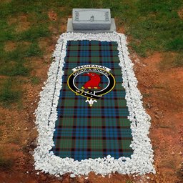 ScotsTee Shop Scottish MacNeacail Hunting Clan Crest Tartan Grave Blanket For Cemetery Waterproof Custom Memorial