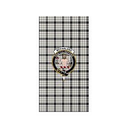 ScotsTee Shop Scottish McFarland Black White Ancient Clan Crest Tartan Grave Blanket For Cemetery Waterproof Custom Memorial