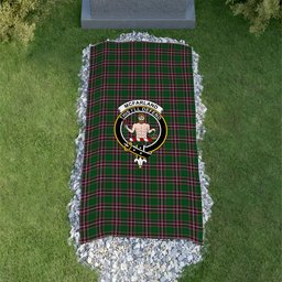 ScotsTee Shop Scottish McFarland Hunting Clan Crest Tartan Grave Blanket For Cemetery Waterproof Custom Memorial