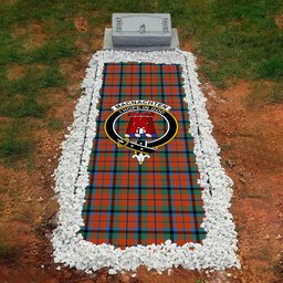 ScotsTee Shop Scottish MacNachten Ancient Clan Crest Tartan Grave Blanket For Cemetery Waterproof Custom Memorial