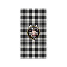 ScotsTee Shop Scottish McFarland Black White Clan Crest Tartan Grave Blanket For Cemetery Waterproof Custom Memorial
