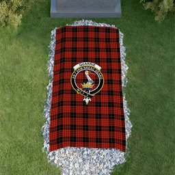 ScotsTee Shop Scottish Quarrie Ancient Clan Crest Tartan Grave Blanket For Cemetery Waterproof Custom Memorial