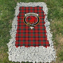 ScotsTee Shop Scottish MacNeacail Modern Clan Crest Tartan Grave Blanket For Cemetery Waterproof Custom Memorial