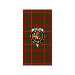 ScotsTee Shop Scottish MacPhee Clan Crest Tartan Grave Blanket For Cemetery Waterproof Custom Memorial