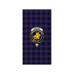 ScotsTee Shop Scottish MacIver of Strome Clan Crest Tartan Grave Blanket For Cemetery Waterproof Custom Memorial