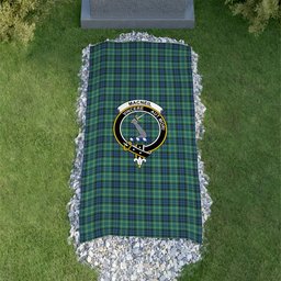 ScotsTee Shop Scottish MacNeill of Colonsay Ancient Clan Crest Tartan Grave Blanket For Cemetery Waterproof Custom Memorial