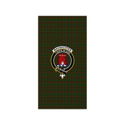 ScotsTee Shop Scottish MacNachten Hunting Clan Crest Tartan Grave Blanket For Cemetery Waterproof Custom Memorial