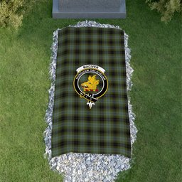 ScotsTee Shop Scottish MacIver Family Clan Crest Tartan Grave Blanket For Cemetery Waterproof Custom Memorial