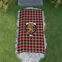 ScotsTee Shop Scottish MacPhee Dress Clan Crest Tartan Grave Blanket For Cemetery Waterproof Custom Memorial