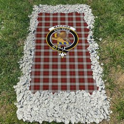 ScotsTee Shop Scottish MacPhee Dress Clan Crest Tartan Grave Blanket For Cemetery Waterproof Custom Memorial