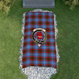 ScotsTee Shop Scottish Pentland Clan Crest Tartan Grave Blanket For Cemetery Waterproof Custom Memorial