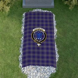 ScotsTee Shop Scottish Ochterlony SC Clan Crest Tartan Grave Blanket For Cemetery Waterproof Custom Memorial