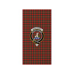 ScotsTee Shop Scottish Monypenny Clan Crest Tartan Grave Blanket For Cemetery Waterproof Custom Memorial