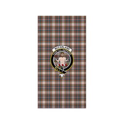 ScotsTee Shop Scottish McFarland Dress Ancient Clan Crest Tartan Grave Blanket For Cemetery Waterproof Custom Memorial