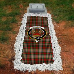 ScotsTee Shop Scottish MakGill Clan Crest Tartan Grave Blanket For Cemetery Waterproof Custom Memorial