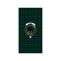 ScotsTee Shop Scottish McKie Clan Crest Tartan Grave Blanket For Cemetery Waterproof Custom Memorial