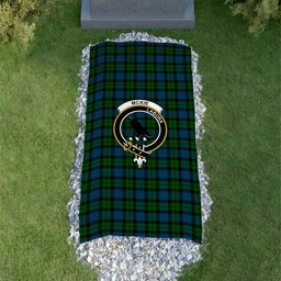 ScotsTee Shop Scottish McKie Clan Crest Tartan Grave Blanket For Cemetery Waterproof Custom Memorial