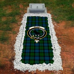 ScotsTee Shop Scottish McKie Clan Crest Tartan Grave Blanket For Cemetery Waterproof Custom Memorial