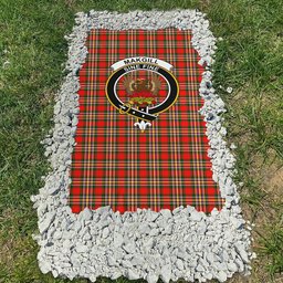 ScotsTee Shop Scottish MakGill Modern Clan Crest Tartan Grave Blanket For Cemetery Waterproof Custom Memorial