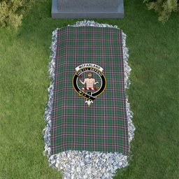 ScotsTee Shop Scottish McFarland Hunting Ancient Clan Crest Tartan Grave Blanket For Cemetery Waterproof Custom Memorial