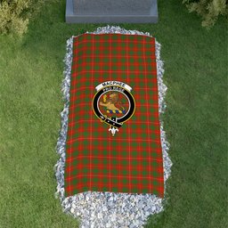 ScotsTee Shop Scottish MacPhee Ancient Clan Crest Tartan Grave Blanket For Cemetery Waterproof Custom Memorial