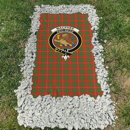 ScotsTee Shop Scottish MacPhee Ancient Clan Crest Tartan Grave Blanket For Cemetery Waterproof Custom Memorial