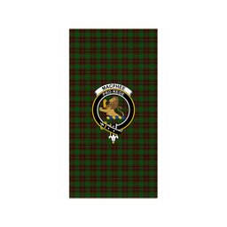ScotsTee Shop Scottish MacPhee Hunting Clan Crest Tartan Grave Blanket For Cemetery Waterproof Custom Memorial