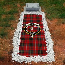 ScotsTee Shop Scottish Orr Senior, Gerald William Clan Crest Tartan Grave Blanket For Cemetery Waterproof Custom Memorial