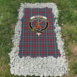 ScotsTee Shop Scottish Spence Modern Clan Clan Crest Tartan Grave Blanket For Cemetery Waterproof Custom Memorial