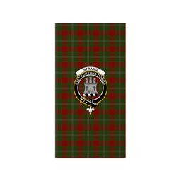 ScotsTee Shop Scottish Strang Clan Crest Tartan Grave Blanket For Cemetery Waterproof Custom Memorial