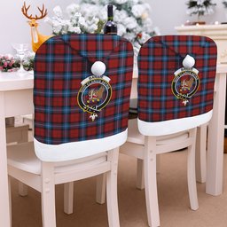 ScotsTee Shop Scottish Baillie of Polkemmet Red Crest Tartan Santa Hat Christmas Chair Covers Decoration Table Dinner