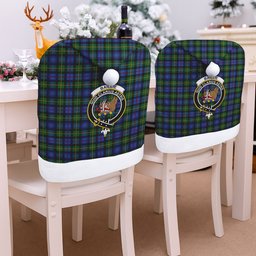 ScotsTee Shop Scottish Baillie Hunting Crest Tartan Santa Hat Christmas Chair Covers Decoration Table Dinner