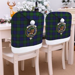 ScotsTee Shop Scottish Bannatyne SC Crest Tartan Santa Hat Christmas Chair Covers Decoration Table Dinner