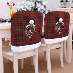 ScotsTee Shop Scottish Brodie Crest Tartan Santa Hat Christmas Chair Covers Decoration Table Dinner