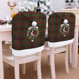 ScotsTee Shop Scottish Ainslie 2 Crest Tartan Santa Hat Christmas Chair Covers Decoration Table Dinner