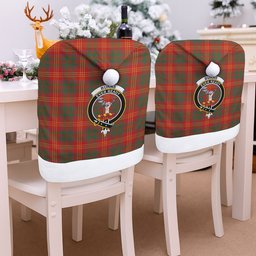 ScotsTee Shop Scottish Burns (Burns 1930) Ancient Crest Tartan Santa Hat Christmas Chair Covers Decoration Table Dinner