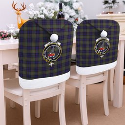ScotsTee Shop Scottish Clelland SC Crest Tartan Santa Hat Christmas Chair Covers Decoration Table Dinner