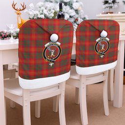 ScotsTee Shop Scottish Burns (Burns 1930) Modern Crest Tartan Santa Hat Christmas Chair Covers Decoration Table Dinner
