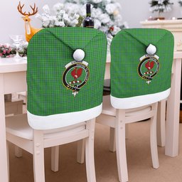 ScotsTee Shop Scottish Currie Crest Tartan Santa Hat Christmas Chair Covers Decoration Table Dinner