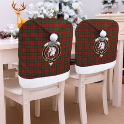 ScotsTee Shop Scottish Dunbar Crest Tartan Santa Hat Christmas Chair Covers Decoration Table Dinner