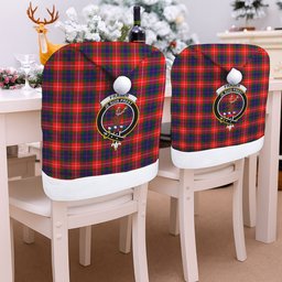 ScotsTee Shop Scottish Fraser Lovat Modern Crest Tartan Santa Hat Christmas Chair Covers Decoration Table Dinner