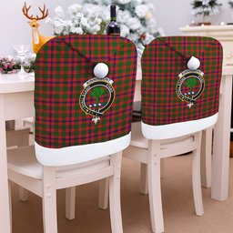 ScotsTee Shop Scottish Kinninmont Crest Tartan Santa Hat Christmas Chair Covers Decoration Table Dinner