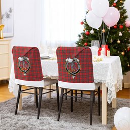 ScotsTee Shop Scottish MacBean Modern Crest Tartan Santa Hat Christmas Chair Covers Decoration Table Dinner