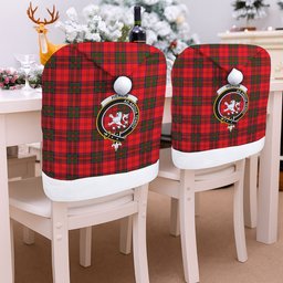 ScotsTee Shop Scottish Heron Crest Tartan Santa Hat Christmas Chair Covers Decoration Table Dinner