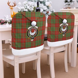 ScotsTee Shop Scottish Leask Ancient Crest Tartan Santa Hat Christmas Chair Covers Decoration Table Dinner