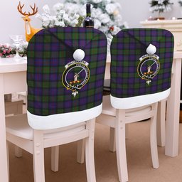 ScotsTee Shop Scottish MacBrayne Crest Tartan Santa Hat Christmas Chair Covers Decoration Table Dinner