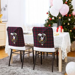 ScotsTee Shop Scottish Lindsay Crest Tartan Santa Hat Christmas Chair Covers Decoration Table Dinner