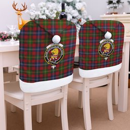 ScotsTee Shop Scottish Foster Crest Tartan Santa Hat Christmas Chair Covers Decoration Table Dinner