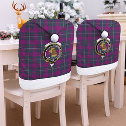 ScotsTee Shop Scottish Gregor Hunting Modern Crest Tartan Santa Hat Christmas Chair Covers Decoration Table Dinner